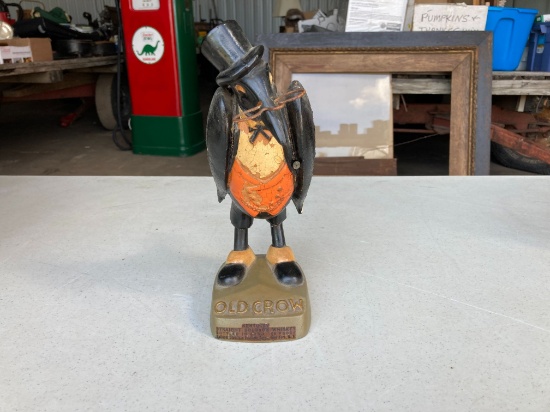Old Crow Whiskey Figurine - Paper Mache