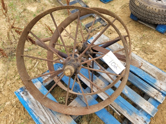 (2) Steel Wheels