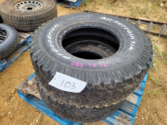 (2) 285-75-16 Tires