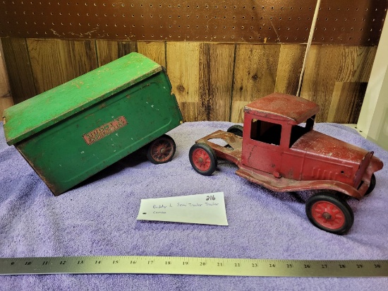 Buddy "L" Semi Tractor and Trailer