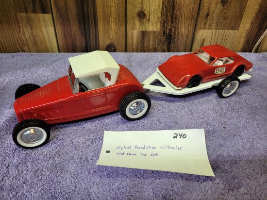 Nylint Roadster w/ Trailer and Race Car