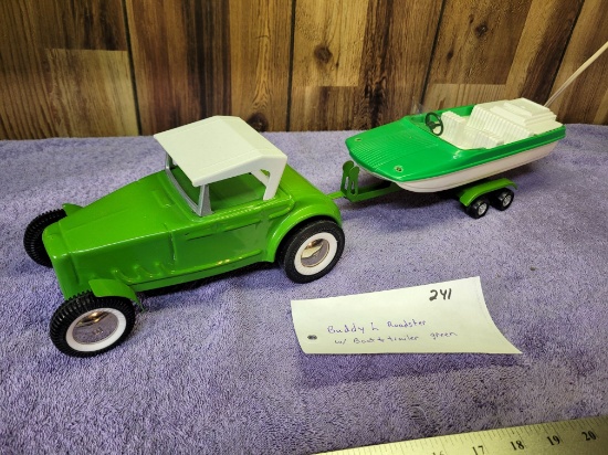 Buddy "L" Roadster w/ Boat & Trailer