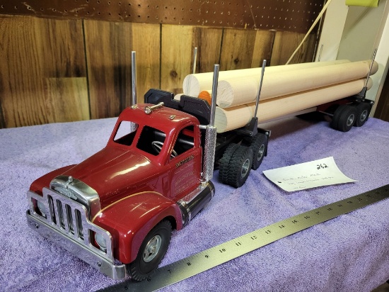 Smith Miller Mack Log Truck and Trailer