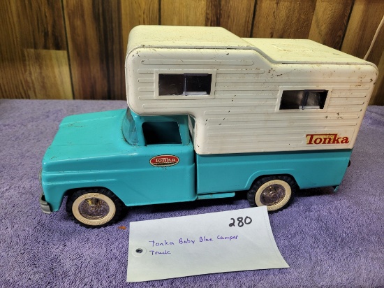 Tonka Baby Blue Camper Truck