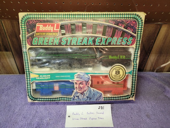 Buddy "L" Battery Powered Green Streak Express Train