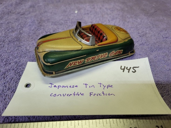 Japanese Tin Type Convertible Friction Car