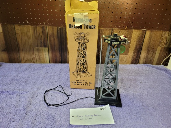 Marx Revolving Beacon Tower w/ box