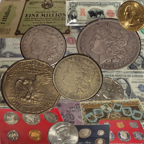 Coins, Currency, Toys and Collectibles!