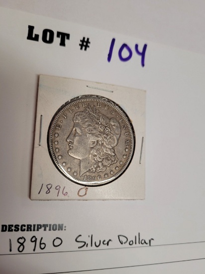 1896 "O" Silver Dollar