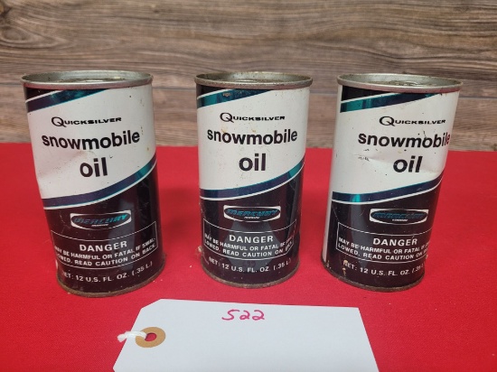 Quicksilver Snowmobile Oil Cans