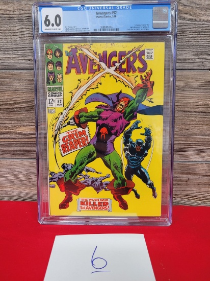 Avengers #52, 5/68, CGC 6.0