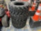 4) 12x16.5 Skid Steer Tires