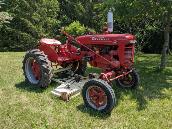 Farmall A with Belly Mower