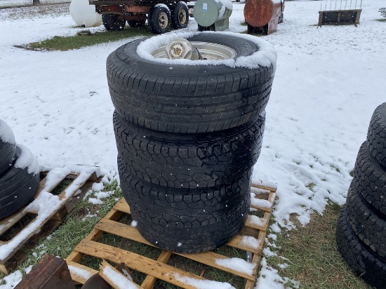 (4) LT265/75R16 Tires and Rims