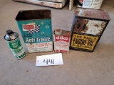 Vintage Implement Fluid Cans