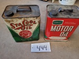 Vintage Implement Fluid Cans