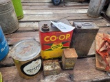 Vintage Implement Fluid Cans