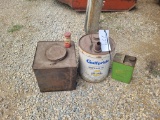Vintage Implement Fluid Cans