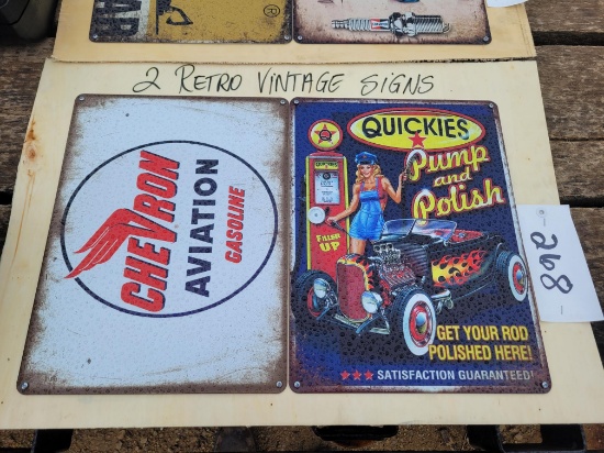 Retro or Vintage Signs