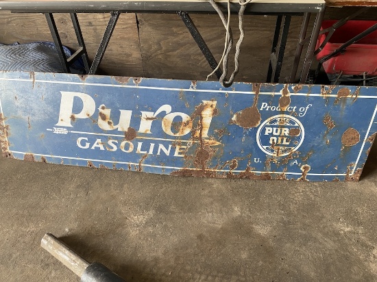 Purol Gasoline Porcelin Sign