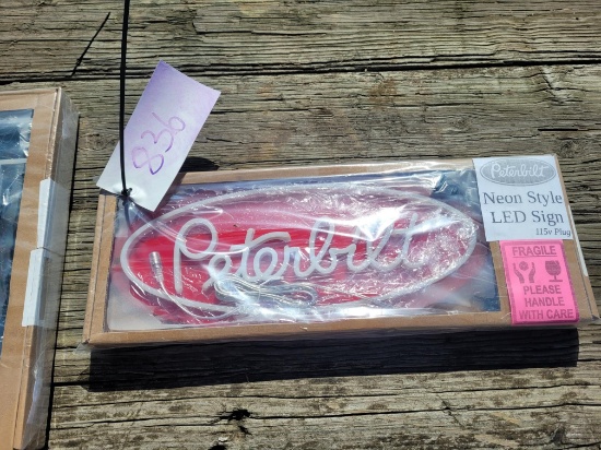 Peterbilt Neon Style LED Sign