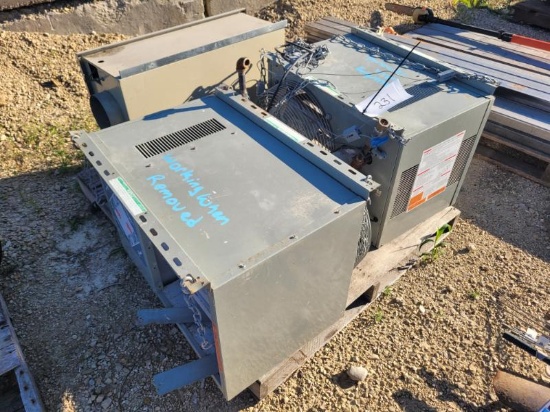Skid of Propane Heaters