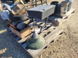 Skid with Desk, Gas Can