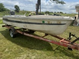 1960's Glass Magic Ski Boat