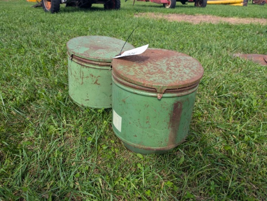 John Derre Seed Cans