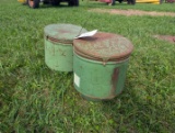 John Derre Seed Cans