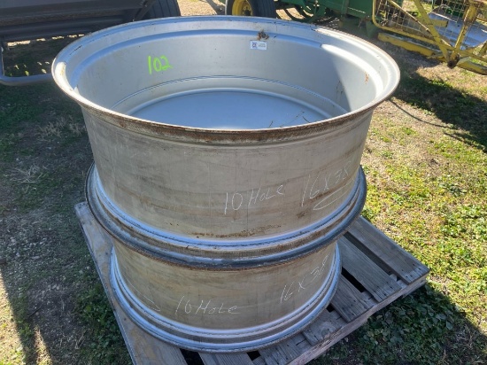 10 Hole 16x38 rims