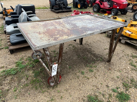 Rolling Metal Table