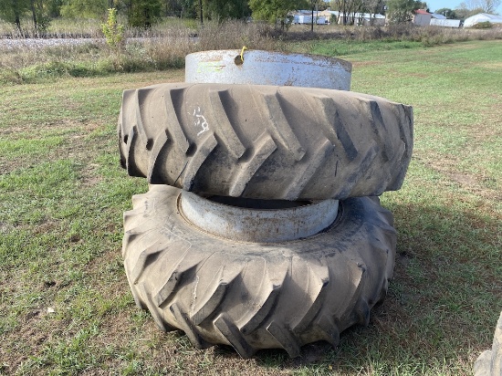 18.4-38 Tires and Rims
