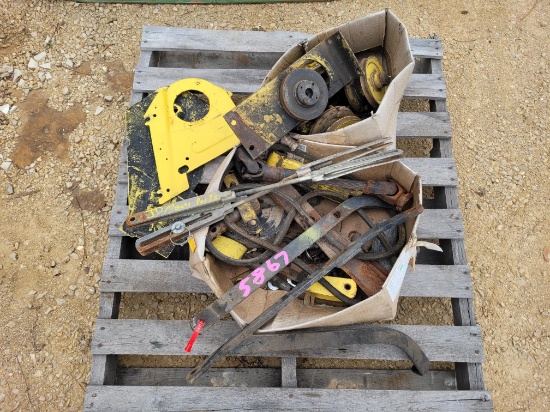Skid of John Deere Mower Parts