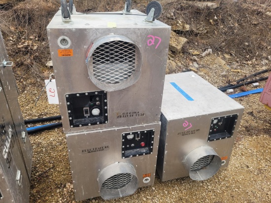 Set of Three Job Site Fans