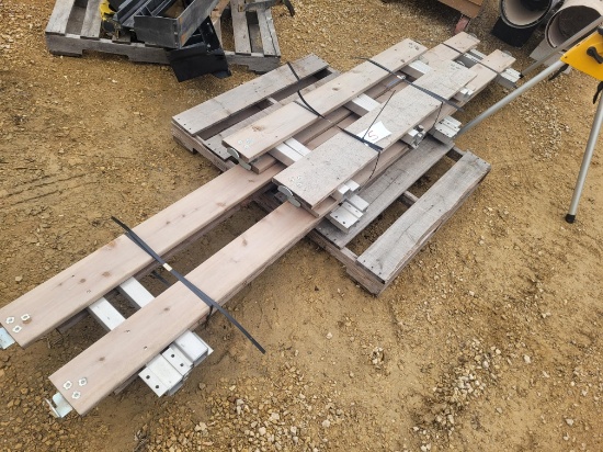Skid of Snow Mobile Trailer Sides