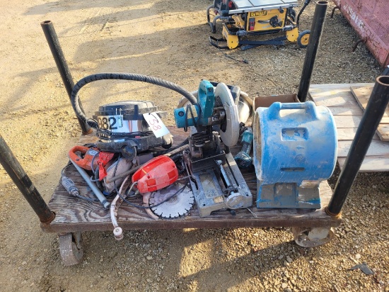 Rolling Cart and Hand Tools