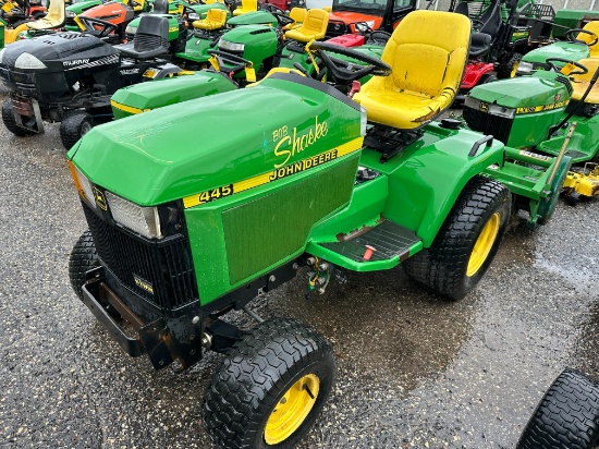 John Deere 445 Lawn Tractor and Tiller