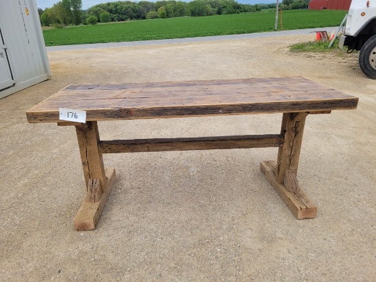 Wooden Homemade Farmhouse Table