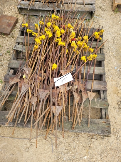 Skid of Steel Electric Fence Posts