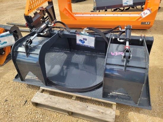 2025 Wolverine Skid Steer Hydraulic Grapple Bucket