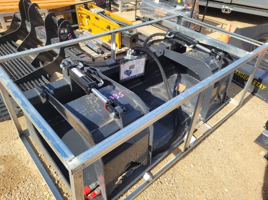 2025 Wolverine Skid Steer Hydraulic Grapple Bucket
