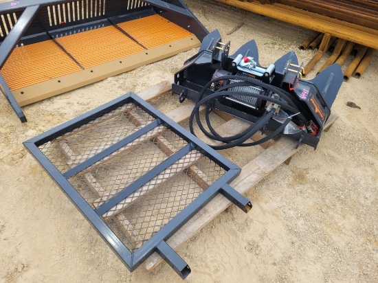 LandHonor Skid Steer Hydraulic Winch