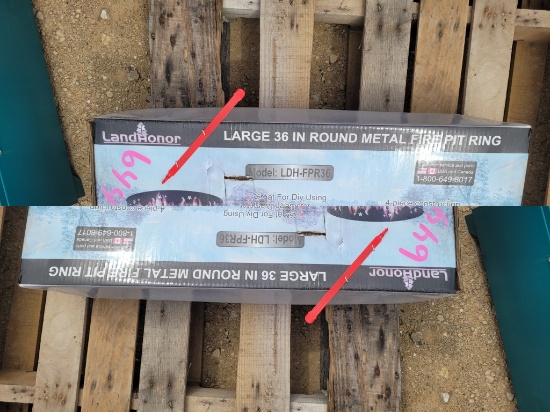 LandHonor Round Metal Fire Pit Ring