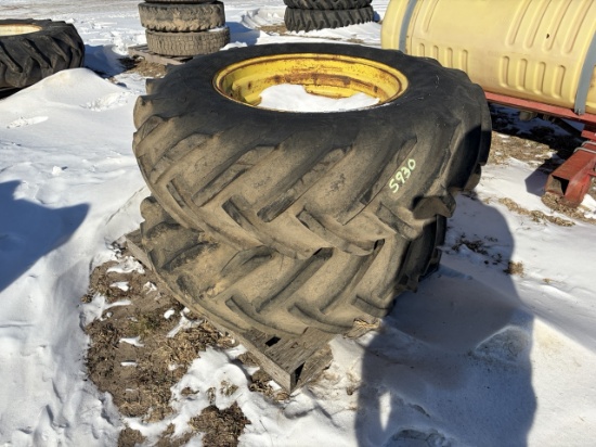 16.9-26 TIRES ON RIMS