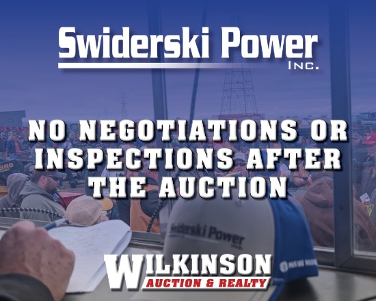 NO NEGOTIATIONS OR INSPECTIONS AFTER THE AUCTION!