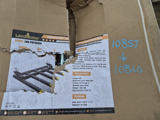 LandHonor LHR-PBF4000A Clamp-On Bucket Forks