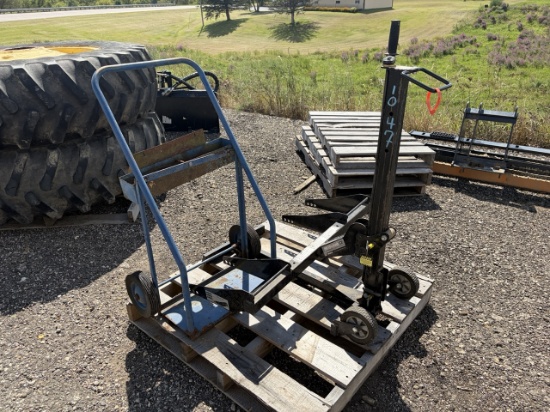 Lawn Mower Jack and oxy acetylene torch Cart