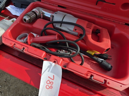 Corded Milwaukee Right Agle Drill