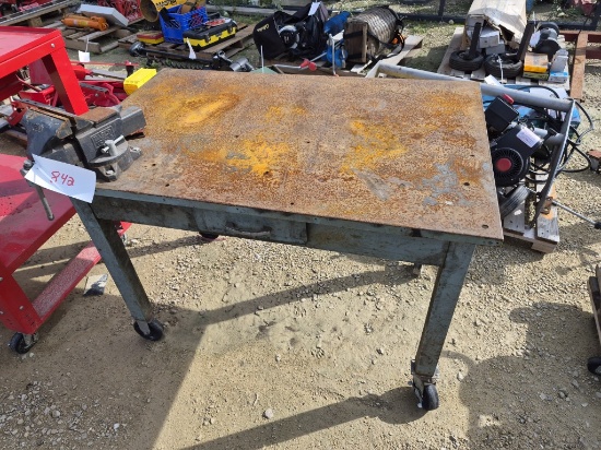 Heavy Duty Rolling Welding Table & Vise
